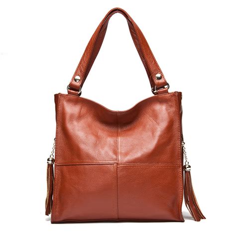 leather shoulder bag for women|genuine leather shoulder bags for women.